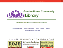 Tablet Screenshot of gardenhomelibrary.org